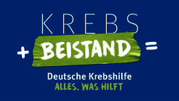 Krebs + Beistand = Deutsche Krebshilfe – Alles, was hilft.
