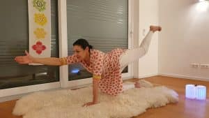 Christine Fischer macht Yoga mit Krebs