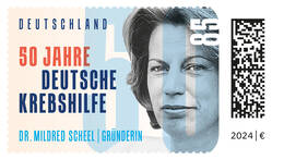 Sonderbriefmarke ‘50 Jahre Deutsche Krebshilfe’